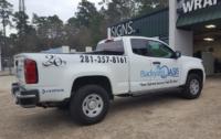 Backyard Oasis White Truck